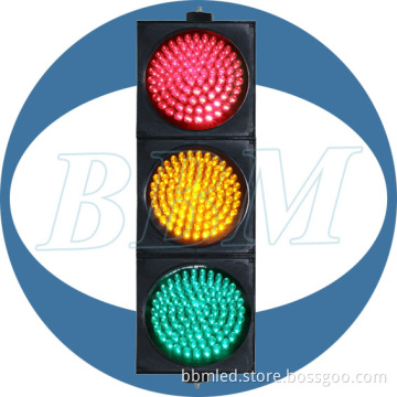 Red, Yellow and Green Ball Traffic Signal Light with Fresnel Lens